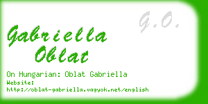 gabriella oblat business card